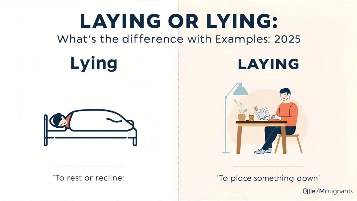 Laying or Lying