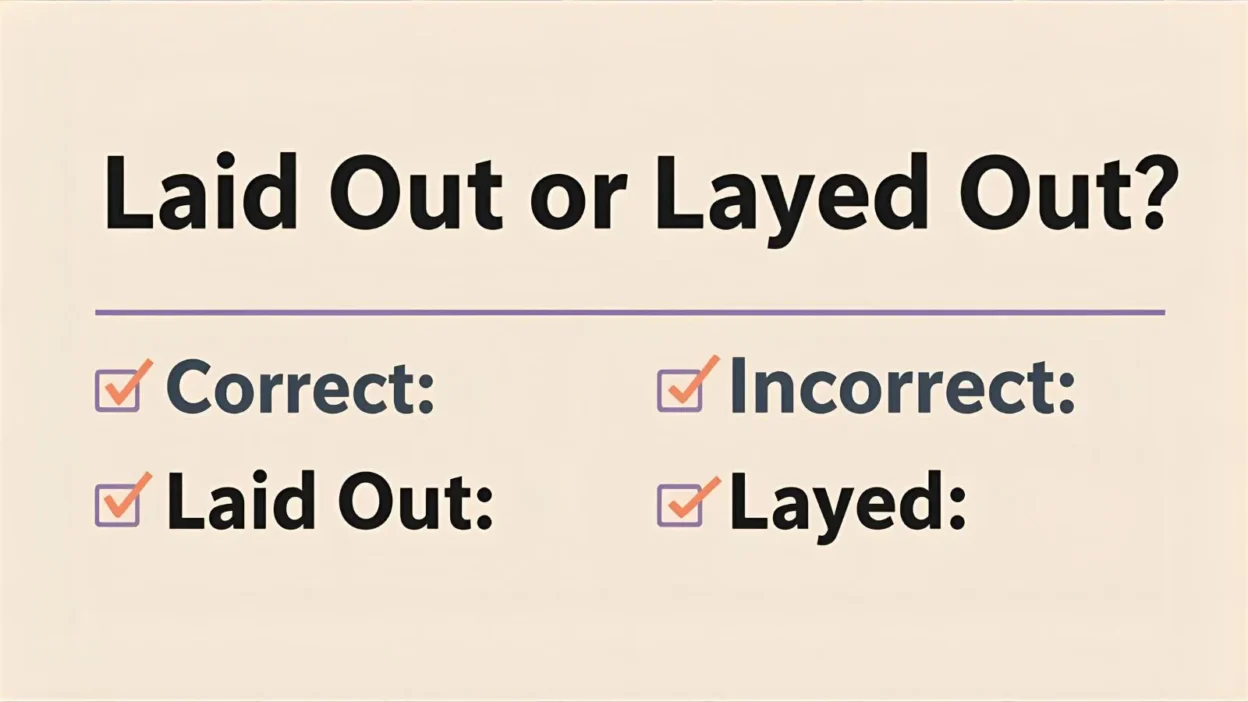 Laid Out or Layed Out