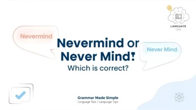 Nevermind or Never Mind