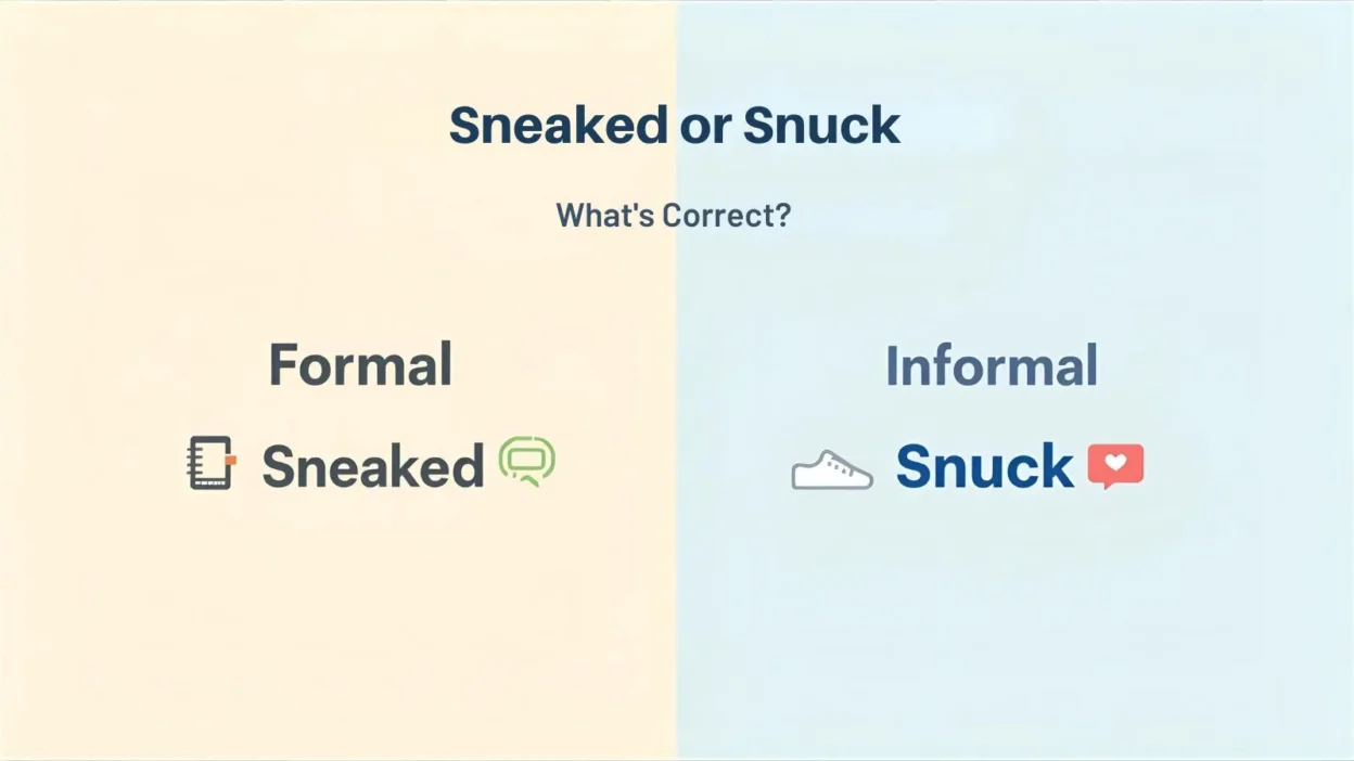 Sneaked or Snuck