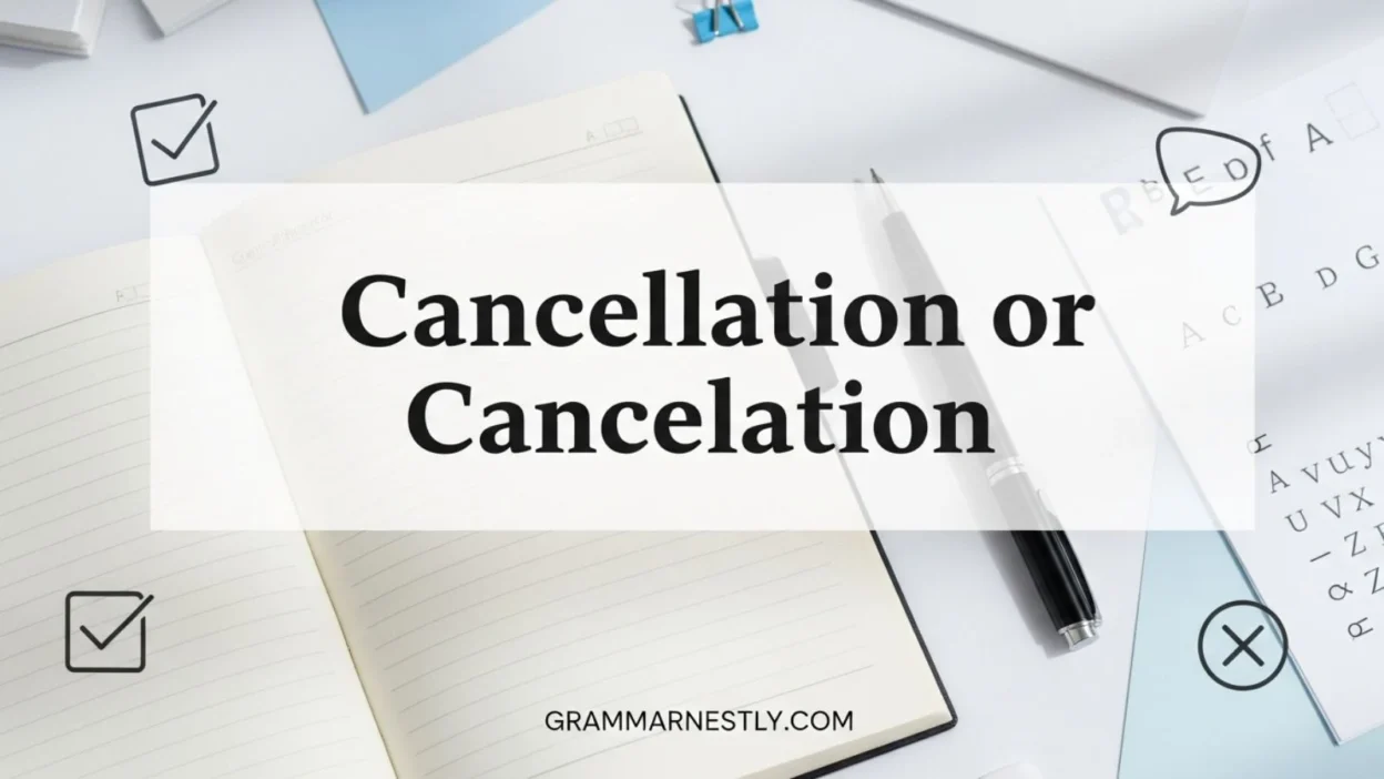 Cancellation vs Cancelation