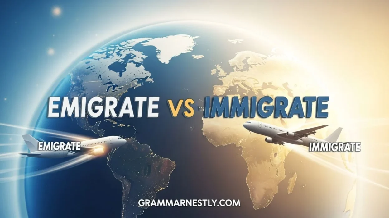 Emigrate vs Immigrate