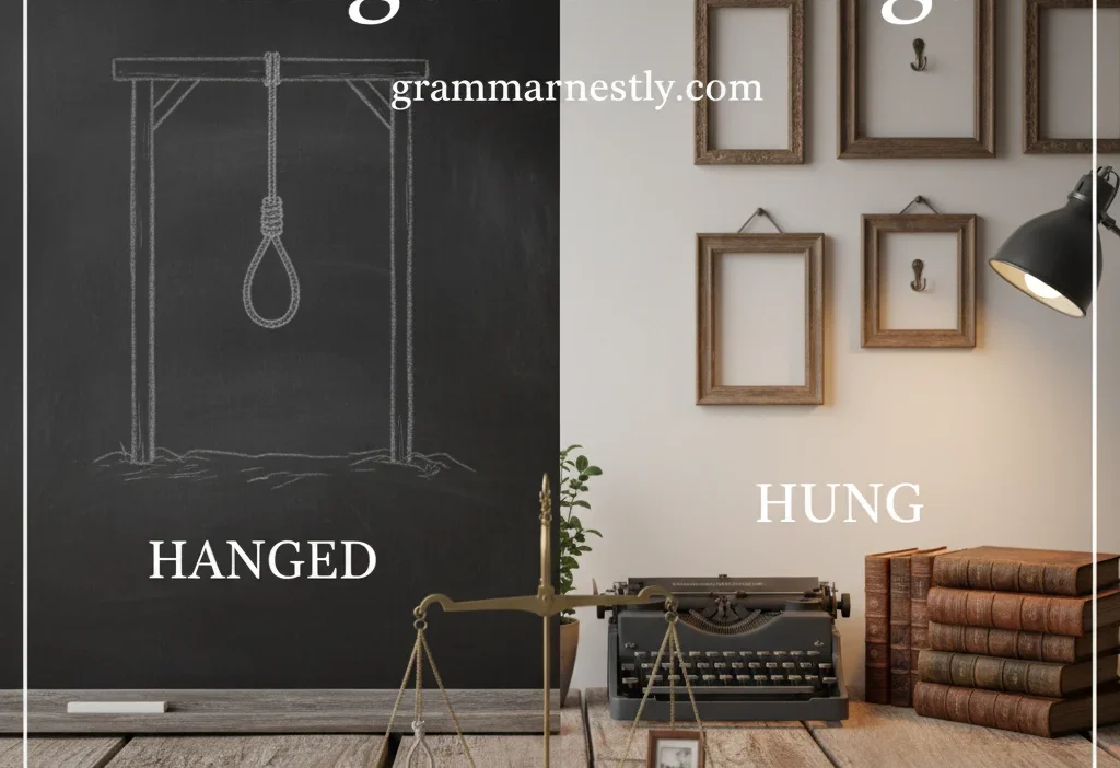 Hanged vs Hung