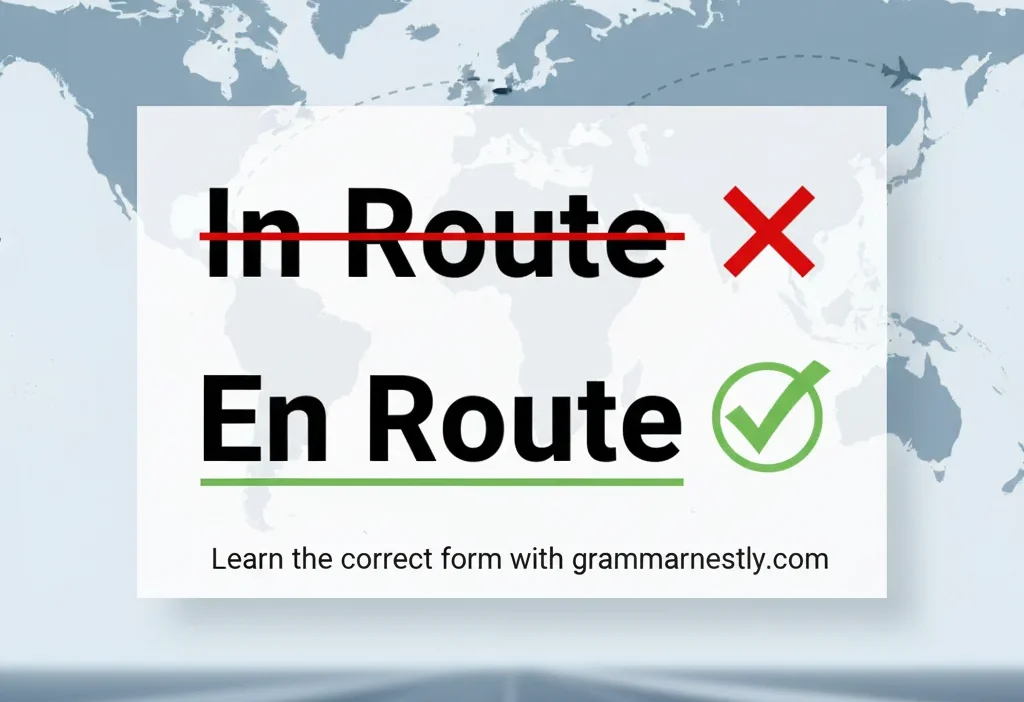 In Route or En Route