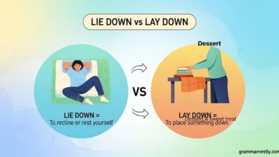 lie down or lay down