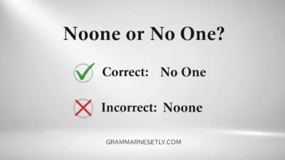 Noone or No One