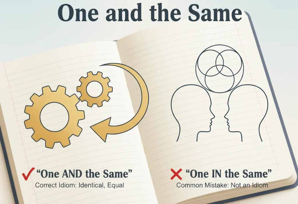 one in the same or one and the same