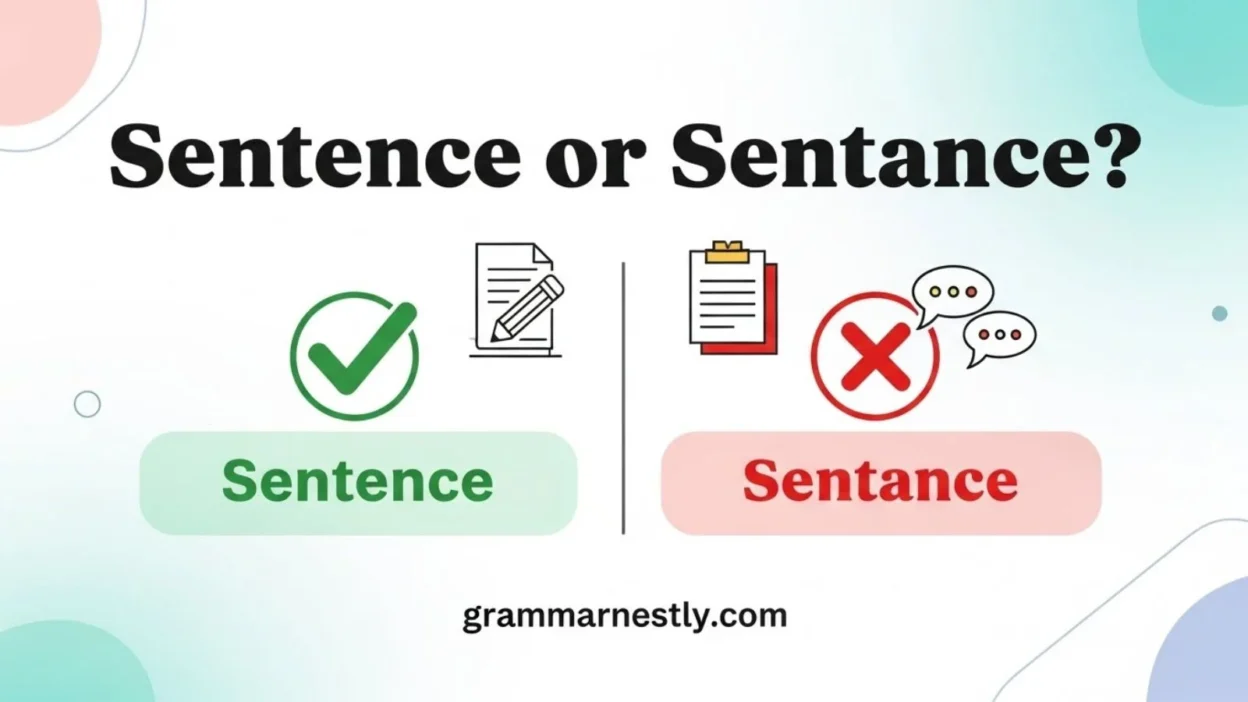 Sentence or Sentance