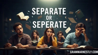 Separate or Seperate