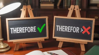 Therefore or Therefor