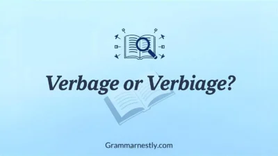 Verbage or Verbiage